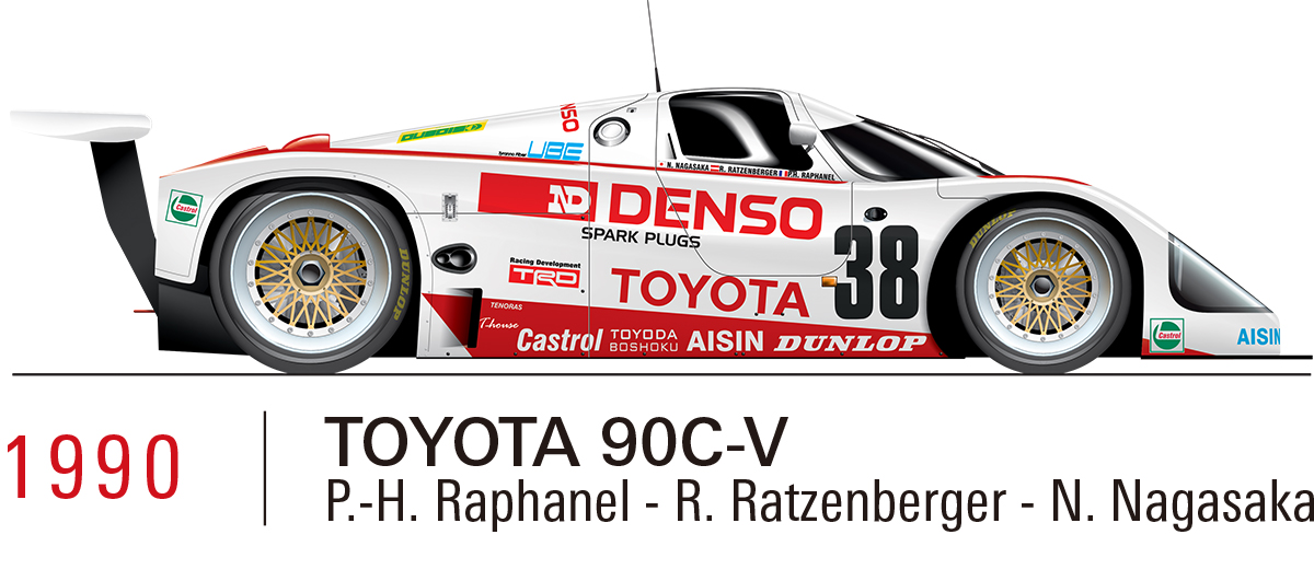 1990 TOYOTA 90C-V（P.-H.Raphanel/R.Ratzenberger/N.Nagasaka）