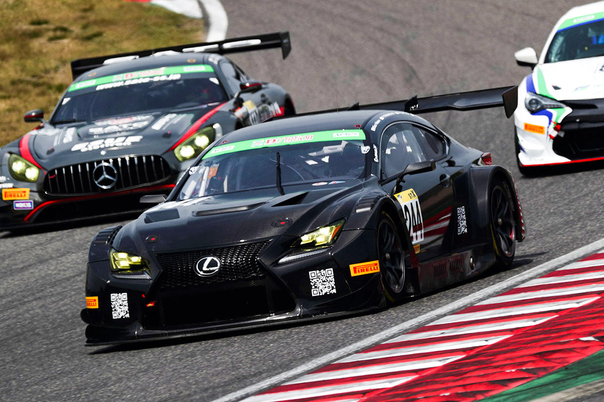 MAX Racing's No. 244 LEXUS RC F GT3 competed in the 2021 Super Taikyu Series