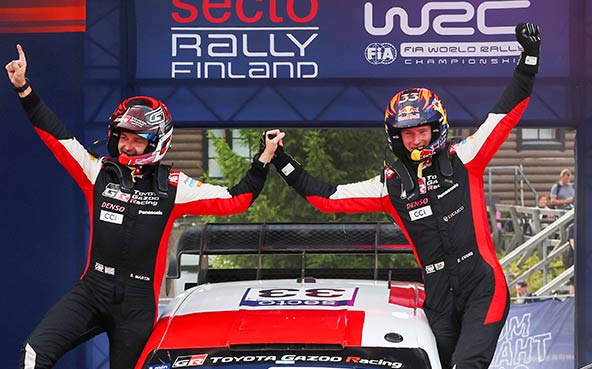 Evans and TOYOTA GAZOO Racing score another fine Finnish victory