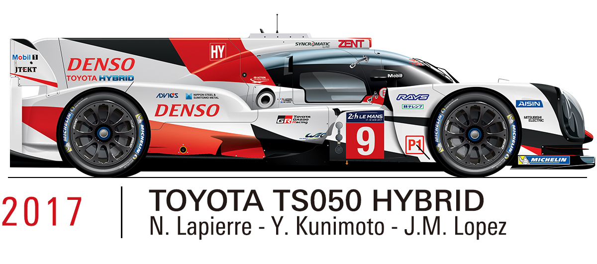 2017 TOYOTA TS050 HYBRID（S.Sarrazin/Y.Kunimoto/N.Lapierre）