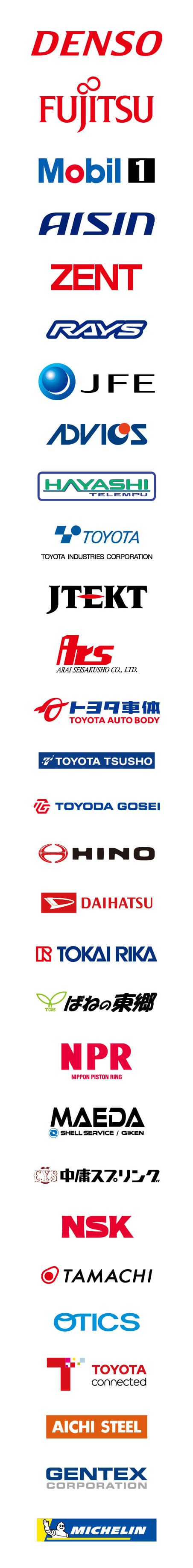 TOYOTA GAZOO Racing 2023 WEC Partners